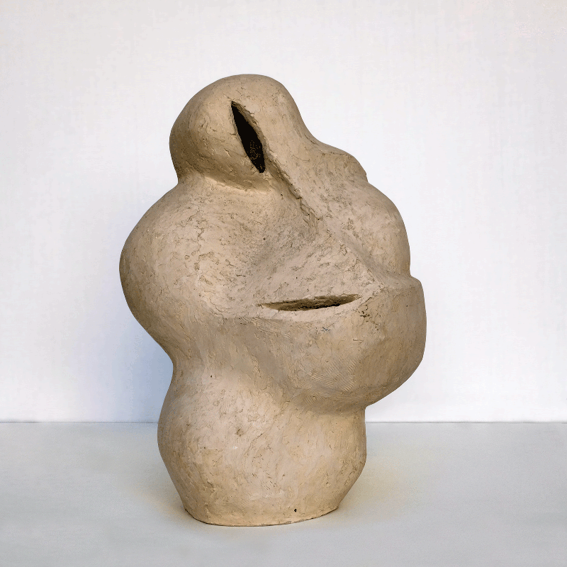 Weiße Knollen,  Ton,  35x26x24 cm,   1975